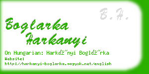 boglarka harkanyi business card